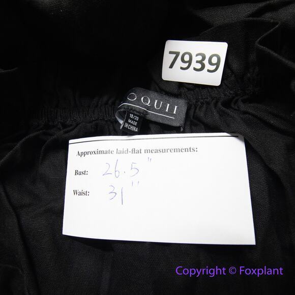 New!‎ Eloquii black Linen Maxi Day Dress, size 18/20 - Picture 13 of 13